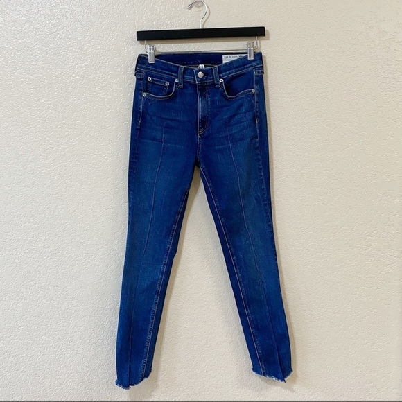 Rag & Bone High-Rise Ankle Skinny Jeans in Manson Wash - Picture 3 of 13